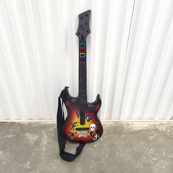 PlayStation 2 PS2 Wireless Guitar Hero Sunburst Red Octane 95449 805 Controller - Picture 1 of 8
